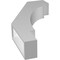 Ekena Millwork 3 1/2-in. W x 14-in. D x 26-in. H Merced Architectural Grade PVC Knee Brace BRCP035X14X26MRC - alternate 2